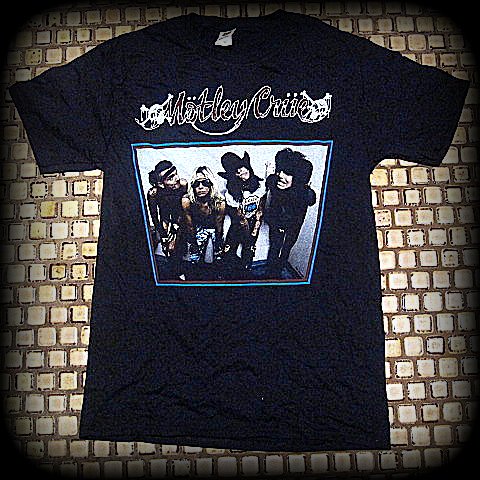 MOTLEY CRUE - Original Group -Two Sided Print- BAD BOYS OF ROCK N ROLL -T-shirt